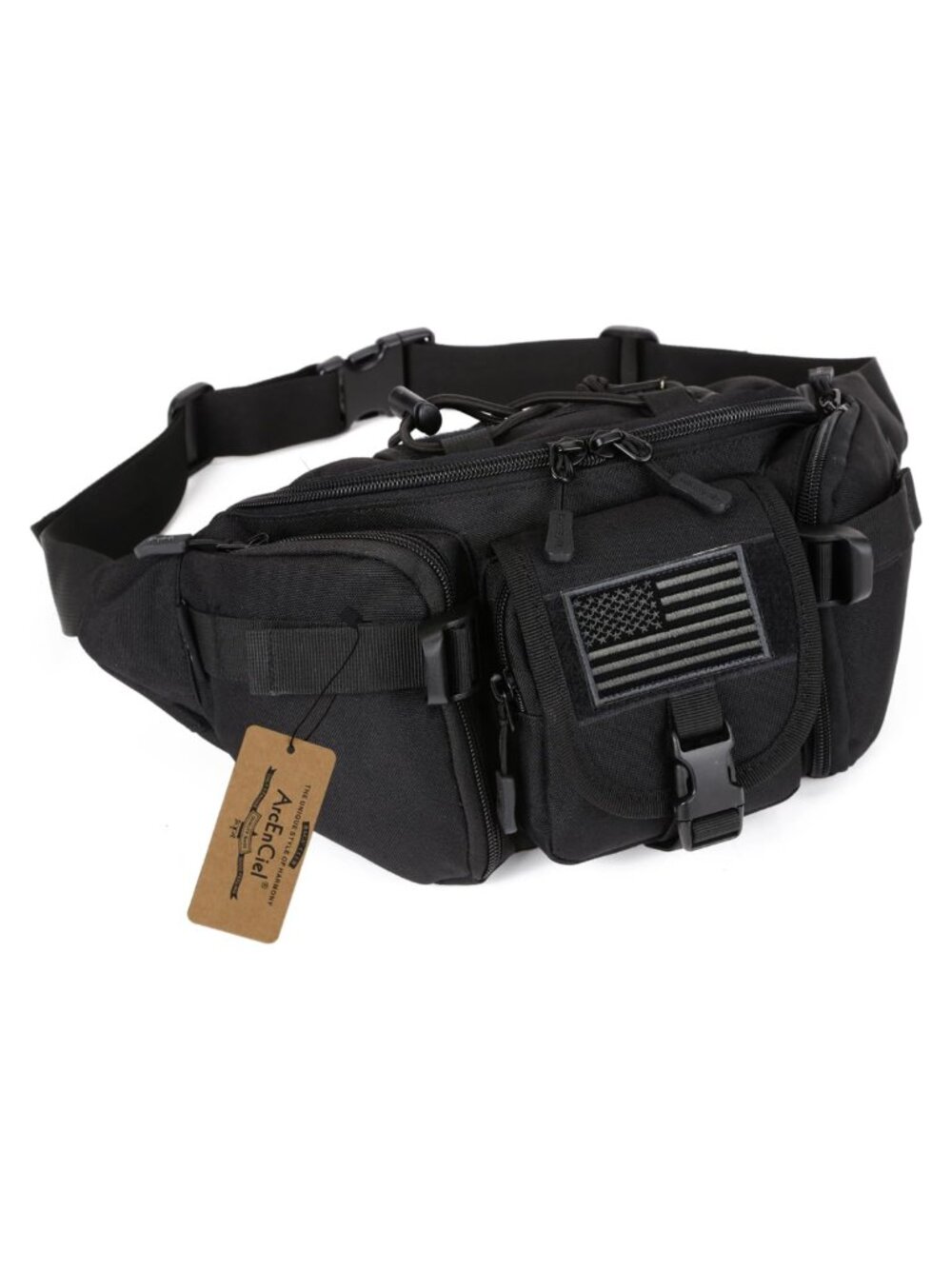 Tactical Waist Pack Nylon Fanny Pack for Hiking Fishing Outdoor